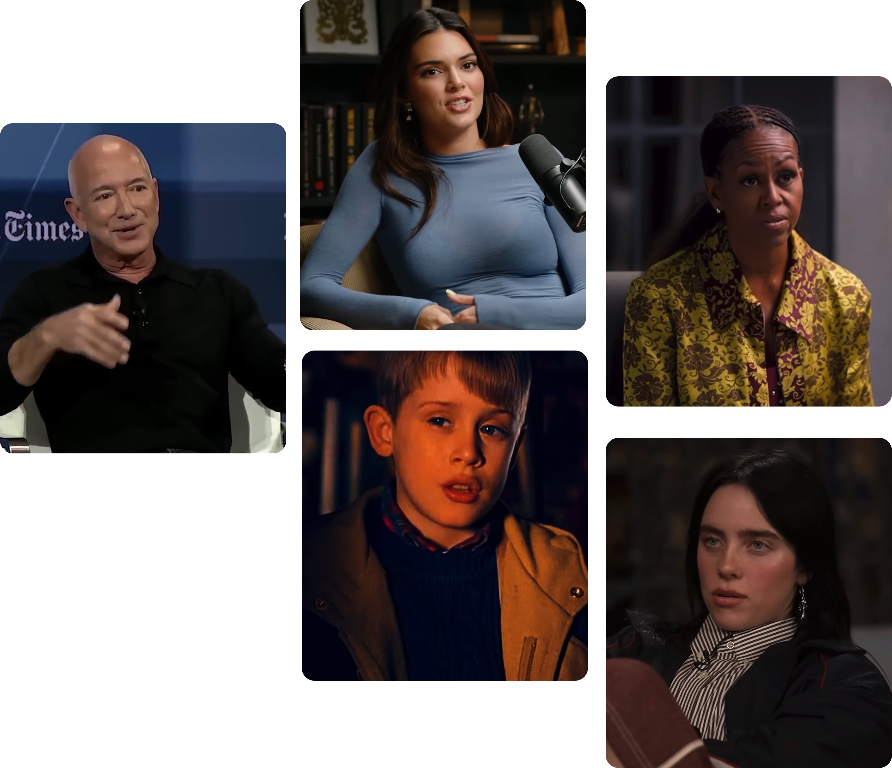 Interviews de célébrités